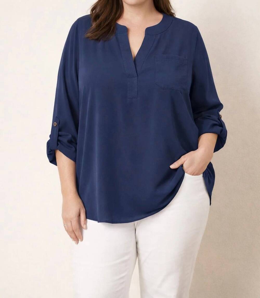 NEW SPIN USA martina top in navy